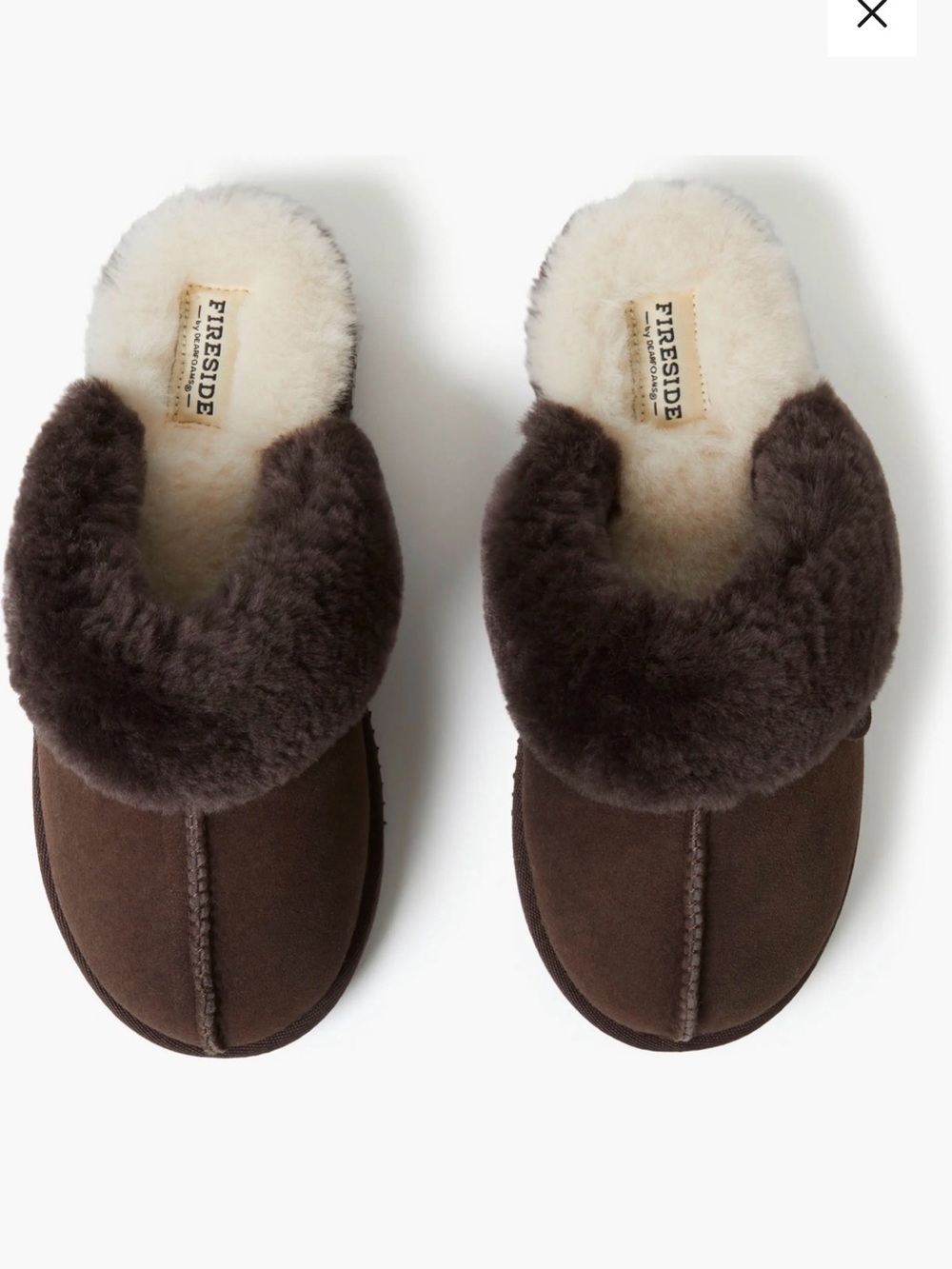 Fireside Brown Faux-Shearling Women's Slipper